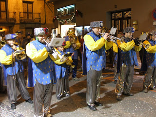 Imagen de archivo de la Banda de Música de Barbastro en la Cabalgata de Reyes