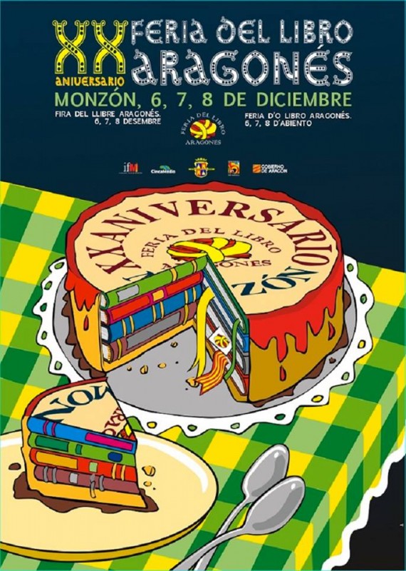 Cartel de la Feria del Libro de Monzón
