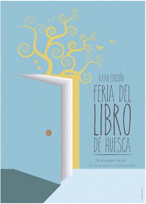Cartel de la Feria del Libro de Huesca