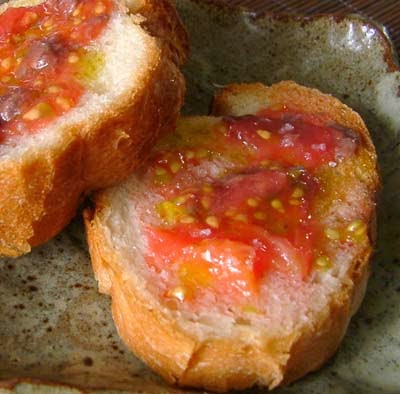 pan con tomate delicioso