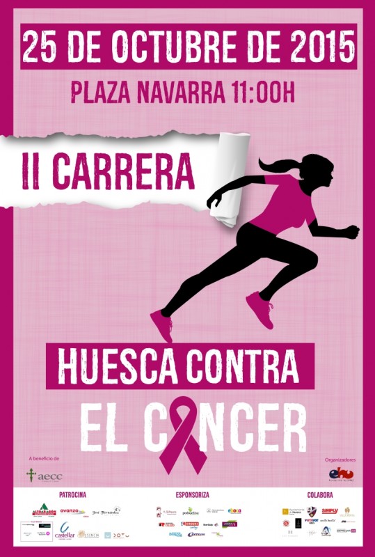 cartel carrera contra el cáncer