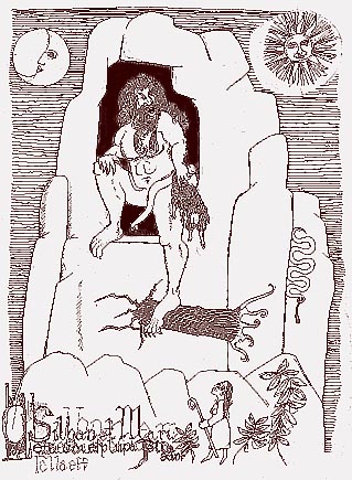 Lo Silbán y Marieta. “Breve Inventario de Seres Mitológicos, Fantásticos y Misteriosos de Aragón” Ilustración de Chema G. Lera.